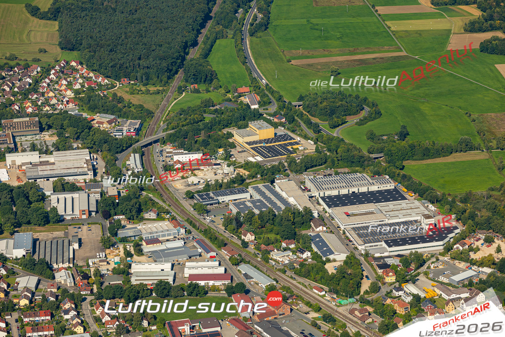 Luftaufnahme von Hersbruck - Die Luftaufnahme wurde 2025 vom UL-Flugzeug heraus erstellt ( keine Drohne ) - Hochauflösende Luftaufnahme - für professionelle Ausdrucke geeignet. Die Geschenkidee !Mit Lizenz und Bildrechte bestellbar