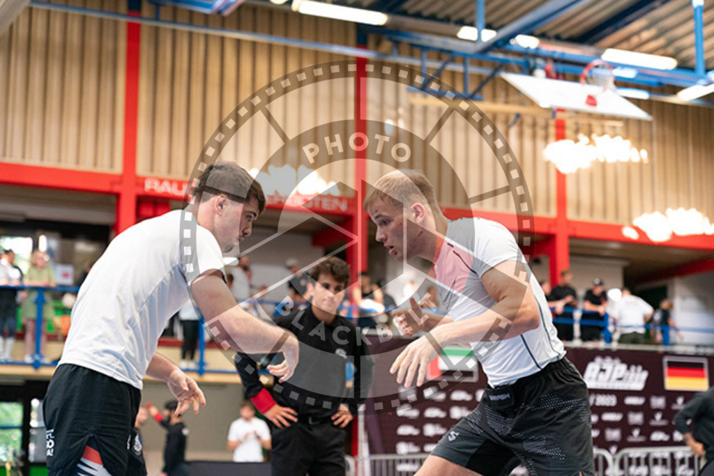 20230826PBB57089 | Fighters compete during the AJP INTLPRO BJJ and grappling competition in Hamburg, Germany, on August 26 2023.
