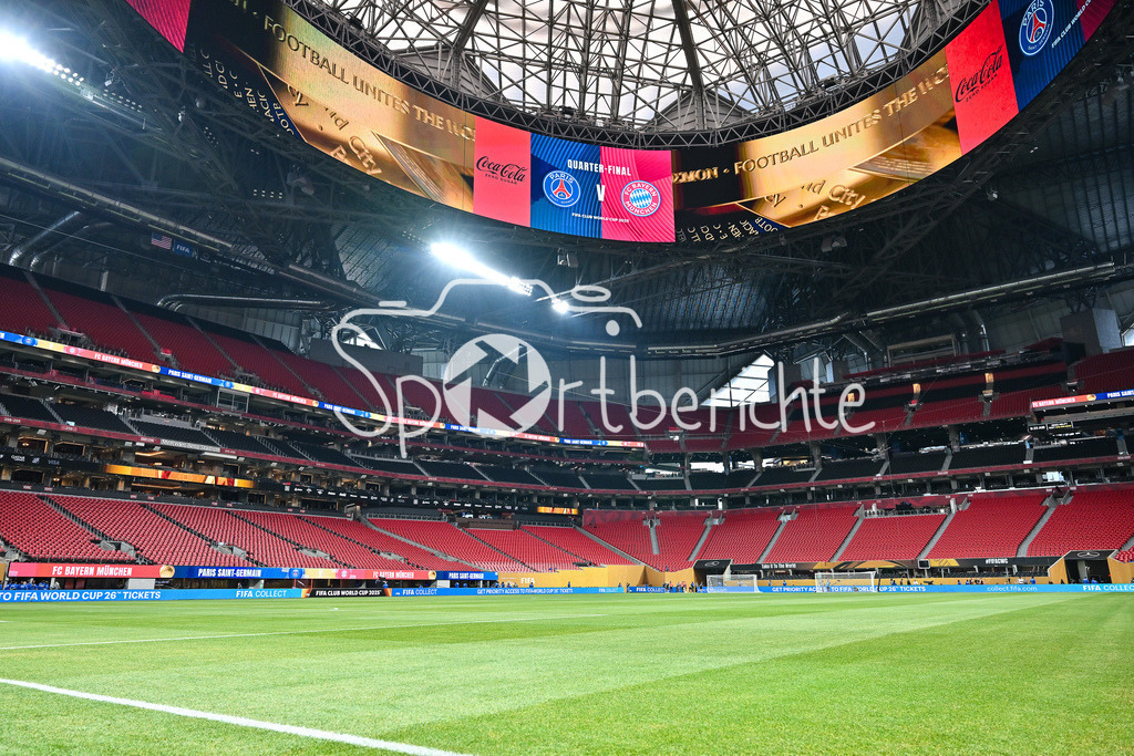 Paris Saint Germain - FC Bayern München | Im Viertelfinale der Club WM treffen heute Paris und der FC Bayern aufeinander / Symbolbild / Symbolfoto / FIFA Club World Cup: Paris Saint Germain - FC Bayern Muenchen, Mercedes Benz Stadium am 05.07.2025 / NOT FOR SALE IN USA