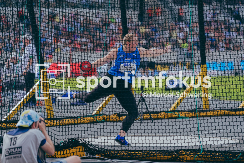 Deutsche Meisterschaften der Frauen und Männer 2026 | Julia Ritter, TV Wattenscheid 01, Diskuswurf, Deutsche Meisterschaften der Frauen und Männer 2026, Lohrheidestadion Bochum-Wattenscheid, 25.07.2026. Foto: Marcel Schwering / sportimfokus - Realisiert mit Pictrs.com