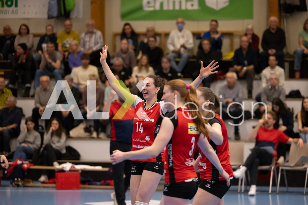 Volleyball I Frauen I Saison 2025-2026 I Volleyball NLA | Women I 1/2 Finals I  VC Kanti Schaffhausen - Sm'Aesch Pfeffingen I 18.03.2026 | 14 Josipa Marković (HR) (VC Kanti Schaffhausen) – Aussen - Realisiert mit Pictrs.com