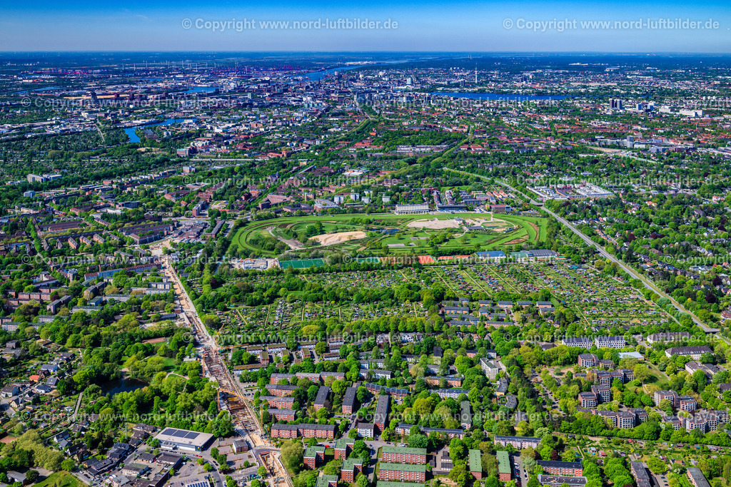Hamburg_Horn_bis_Alster_ELS_3494010525 | HAMBURG 01.05.2025 Baustelle mit Tunnelführungsarbeiten für die Streckenführung und den Verlauf der U 4 im Ortsteil Horn in Hamburg, Deutschland. Weiterführende Informationen bei: BeMo Tunnelling GmbH,  Hamburger Hochbahn AG. // Construction site with tunnel guide for the route of U 4 in the district Horn in Hamburg, Germany. Further information at: BeMo Tunnelling GmbH,  Hamburger Hochbahn AG. Foto: Martin Elsen