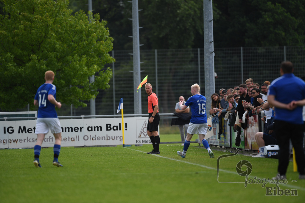 1. FC Nordenham-SV GOTANO | Kreispokal Finale Jade-Weser-Hunte 1. Mannschaften; 1.FC Nordenham (weiß)-SV GOTANO (blau) am 15.06.2025 in Rastede (Sportanlage Köttersweg), Photo: Philip Eiben 2025 - Realisiert mit Pictrs.com