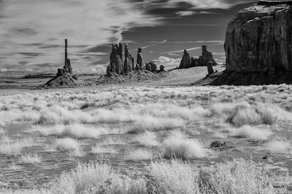 usa-2015-306 | Die Sandsteinformationen Totem Pole und Yei Bi Chei im Monument Valley (USA) - Realisiert mit Pictrs.com