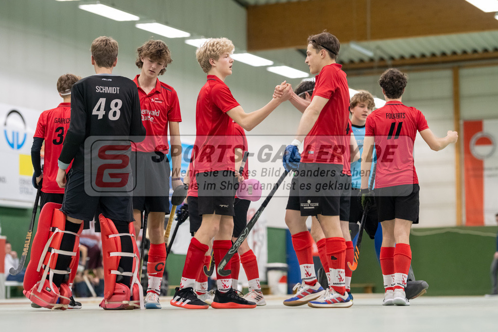SFE_20230304_0007 | Deutsche Meisterschaft Männliche U16 Halle 2023 am 04.03.2023 in Köln (KTHC Stadion Rot-Weiss Köln Tennis and Hockey Club), Photo: Stephan Fehrmann 2022 (Sports-Gallery)