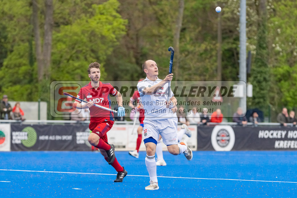 HK_20230422_107182 | 1. Bundesliga Herren Crefelder HTC - Düsseldorfer HC am 22.4.2023 Krefelder HTC ( CHTC ), Krefeld , Ehling Jonathan ( Crefelder HTC #22 )