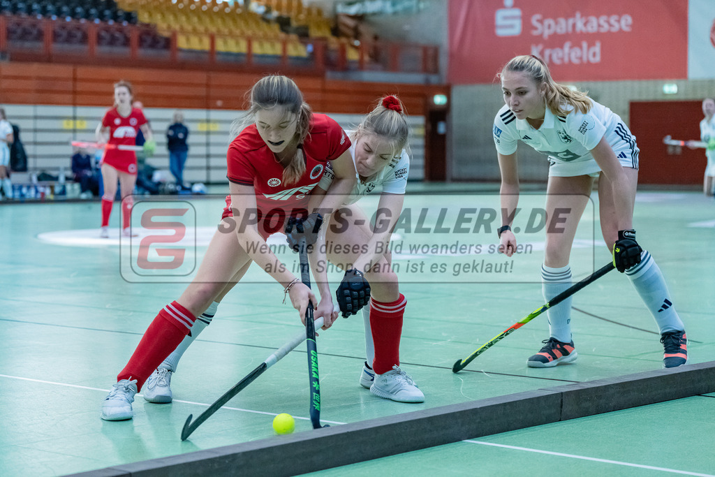HK_20231217_107714 | 1. Bundesliga Damen Crefelder HC - Düsseldorfer HC  am 17.12.2023 Sporthalle Glockenspitz, Krefeld ,