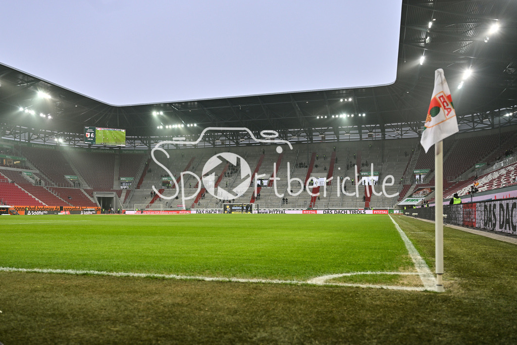 FC Augsburg - SC Freiburg | AUGSBURG, GERMANY - 18. JANUARY: Der Abschluss des 18ten Spieltages findet heute in der WWK-Arena statt / Symbolbild vor dem Bundesligamatch zwischen dem FC Augsburg und dem SC Freiburg am 18. Spieltag in der WWK-Arena / DFL REGULATIONS PROHIBIT ANY USE OF PHOTOGRAPHS AS IMAGE SEQUENCES AND/OR QUASI-VIDEO