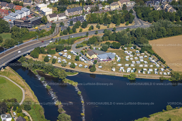Hattingen220807679 | Luftbild, Campingplatz Ruhrbrücke, Am Leinpfad, Baak, Hattingen, Ruhrgebiet, Nordrhein-Westfalen, Deutschland
