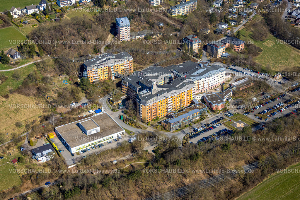 Herdecke250303307 | Luftbild, Gemeinschaftskrankenhaus Herdecke gGmbH, Westende, Herdecke, Ruhrgebiet, Nordrhein-Westfalen, Deutschland
