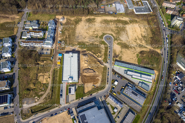 Emmerich240313464 | Luftbild, Baugebiet Georg-Elser-Straße, neues Wohngebiet und Mona Gewerbepark, ehemalige Moritz-von-Nassau-Kaserne, Emmerich, Emmerich am Rhein, Nordrhein-Westfalen, Deutschland