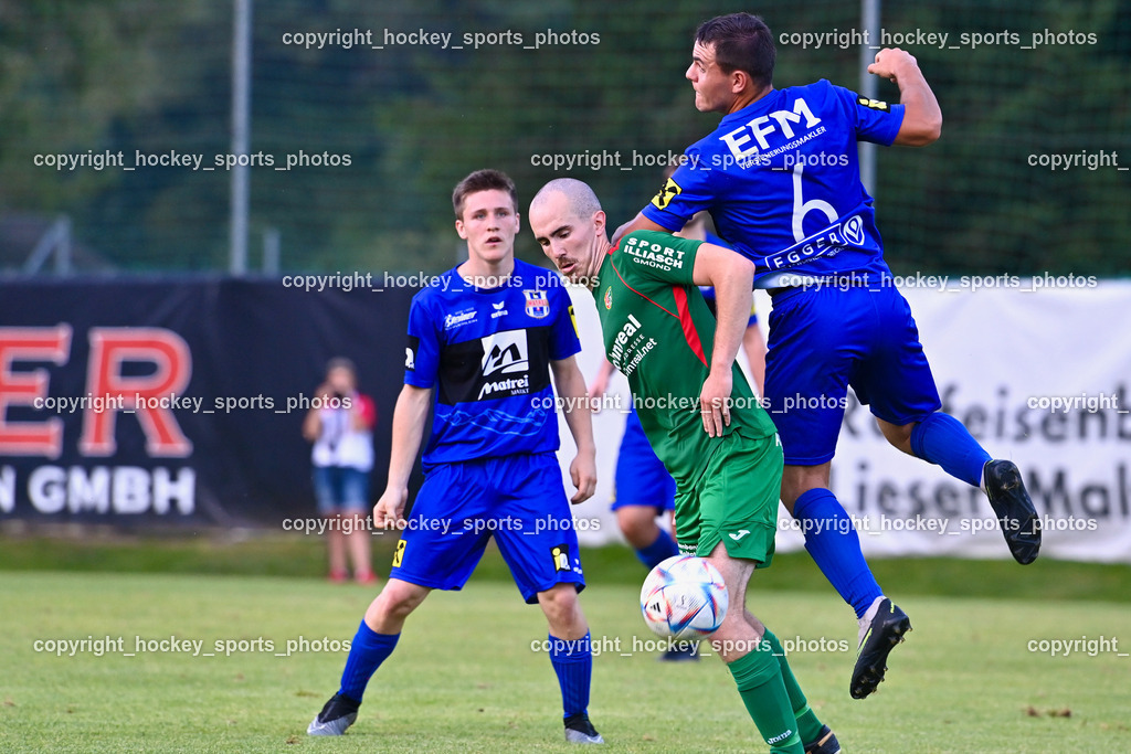 FC Gmünd vs. Union Matrei 19.8.2023 | #14 Philipp Wibmer, #3 Maximilian Kohlmaier, #6 Jonas Wibmer