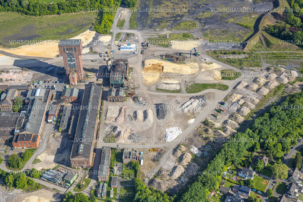 Hamm250500903 | Luftbild, Hammerkopfturm auf dem Bergwerk Ost Heinrich Robert Gelände, Stadtbezirk Pelkum, Hamm, Ruhrgebiet, Nordrhein-Westfalen, Deutschland