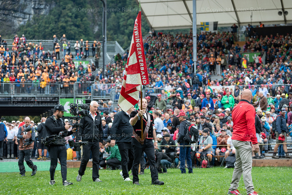 Schwingen -  ESAF 2025 Samstag Einmarsch | Mollis, 30.8.25, Schwingen - ESAF Samstag.