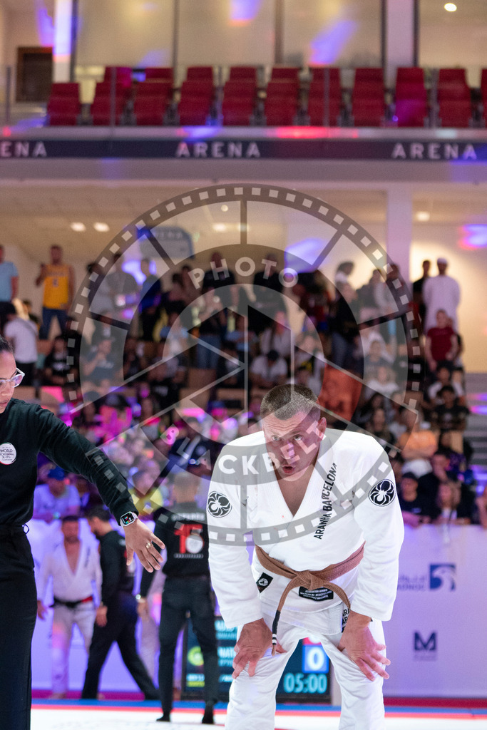 20231107PBB5070 | Fighters compete during the AJP World Master Championship in the Mubadala Arena in Abu Dhabi, Arab United Emirates, on November 7, 2023.