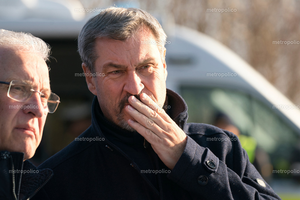 Markus Söder im Rahmen der PK zur Jahresbilanz Grenzpolizei am 6. Feb. 2025 (19) | Metropolico