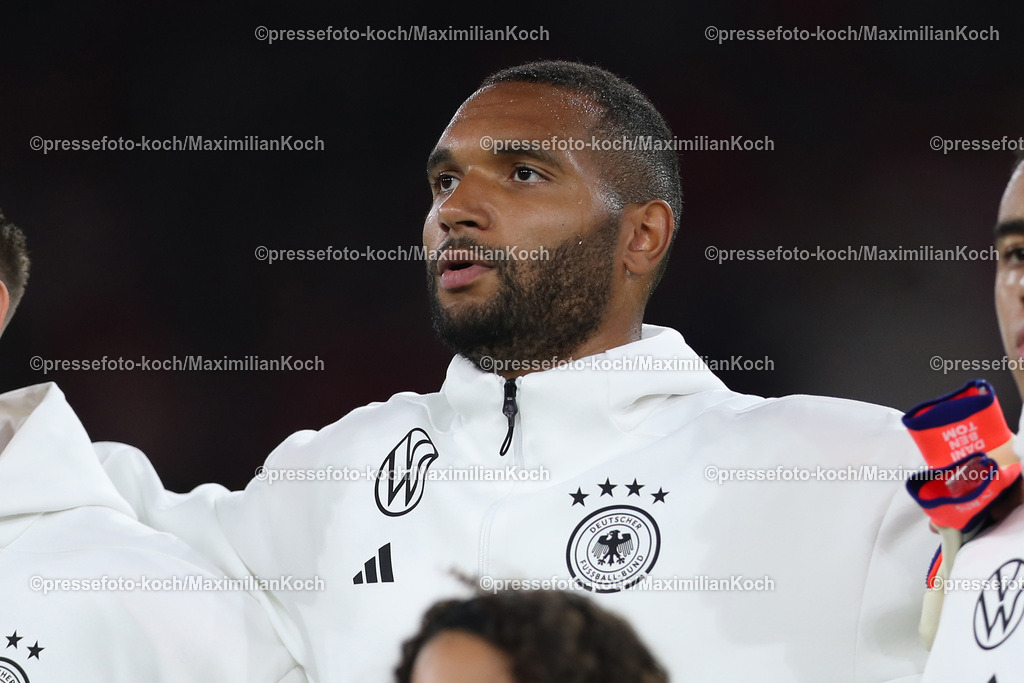 DFB07092402285 | 07.09.2024, Düsseldorf, UEFA Nations League, Deutschland – Ungarn, Merkur Spielarena, Division A, 2024/2025, Gruppe 3: Jonathan Tah (GER #4)DFB regulations prohibit any use of photographs as image sequences and or quasi-video.