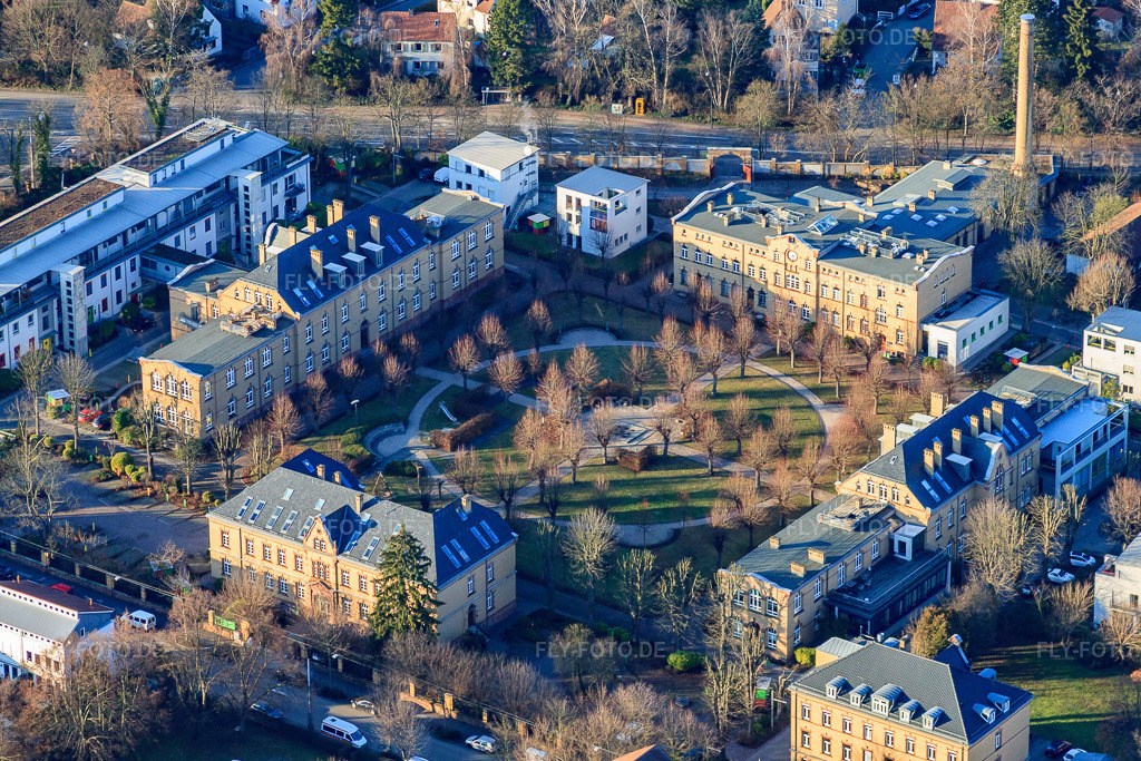 Luftbild: Lazarettgarten in Landau in der Pfalz im Bundesland Rheinland-Pfalz in Deutschland. Foto: IMG_37184.jpg vom 22.01.2011 durch Werner Riehm/FLY-FOTO.deAuflösung des Originals: 4752 x 3168 px
