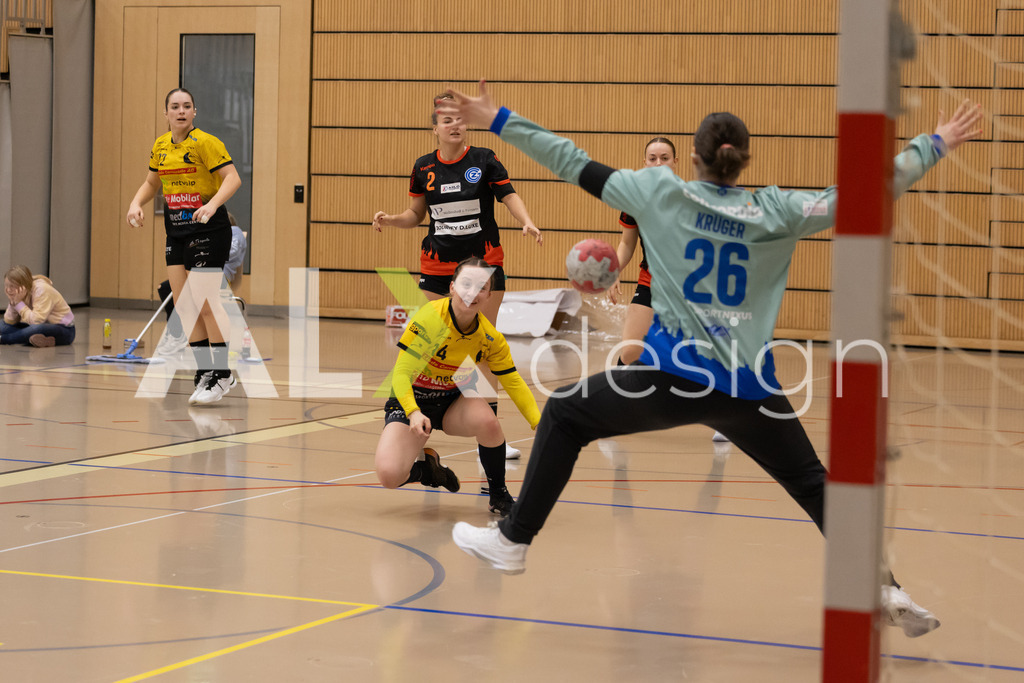 Handball I Frauen I Saison 2025-2026 I Handball Swiss Premium League 1 | Women I Round 5 I  Yellow Winterthur - GC Amicitia Zürich I 15.03.2026 | 14 Jessica Mössner (CH) (Yellow Winterthur) – Flügel links - Realisiert mit Pictrs.com