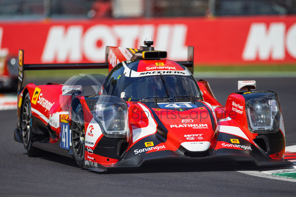Trainproduction-20230708-0077 | MONZA,ITALY,08.Jul.23 - MOTORSPORTS - WEC, FIA World Endurance Championships, 6h of Monza, Autodromo Monza. Image shows Rui Andrade (ANG), Louis Deletraz (SUI) and Robert Kubica (POL/ Team WRT). Photo: Trainproduction / Matthias Trinkl