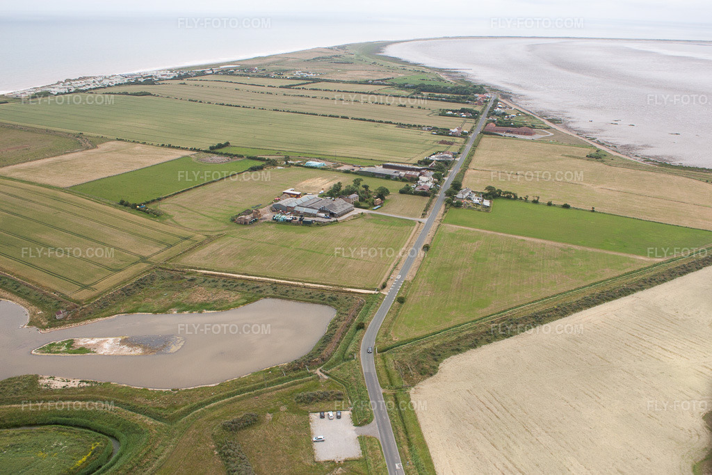 Aerial view: View of the town in Kilnsea in the state England, Great Britain. – Photo: IMG_58752.jpg taken on 07/20/2013 by Werner Riehm/FLY-FOTO.com – Resolution of the original: 4212 x 2808 px