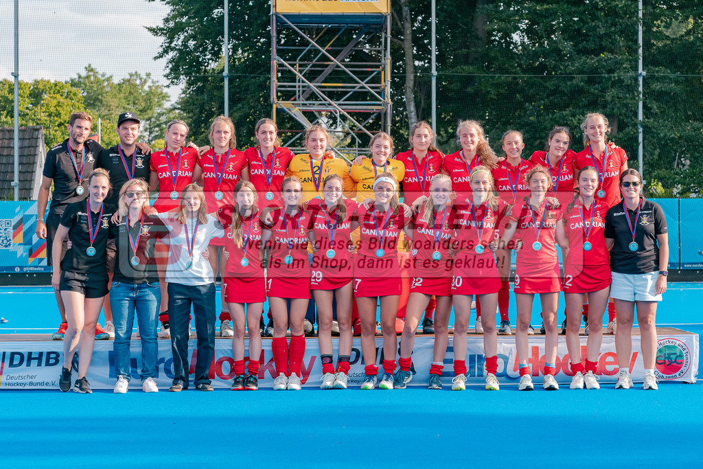 HK_20230716_902533 | Euro Hockey WU18 Siegerehrungen Championship Girls &amp; Boys am 16.7.2023 CHTC , Krefeld ,