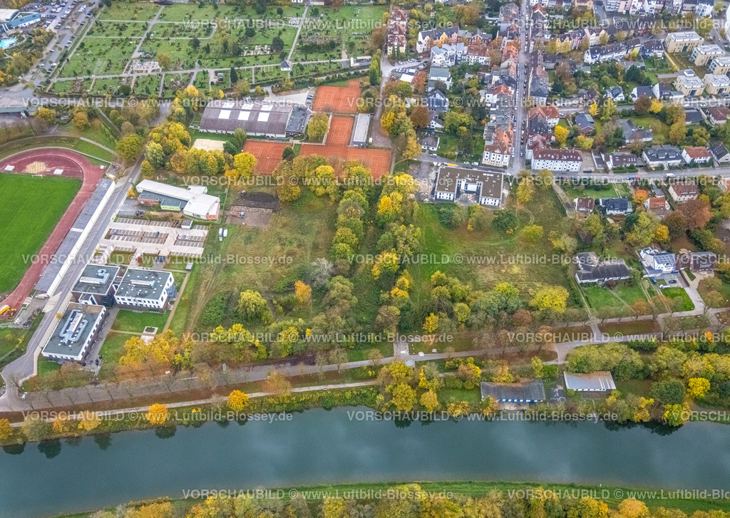 Hamm221011840 | Luftbild, Ambulante Reha Bad Hamm, Herbstfarben, Heessen, Hamm, Ruhrgebiet, Nordrhein-Westfalen, Deutschland