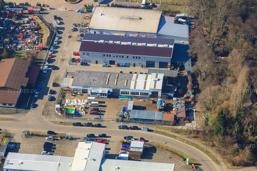 Luftbild: Gewerbegebiet Horst, Frey Metalltechnik im Ortsteil Minderslachen in Kandel im Bundesland Rheinland-Pfalz in Deutschland.Foto: IMG_37327.jpg vom 07.02.2011 durch Werner Riehm/FLY-FOTO.deAuflösung des Originals: 4752 x 3168 pxFrey Metalltechnik - Maschinenbau in Kandel - Frey Metalltechnik / Maschinenbau / Metallbau - Metalltechnik Rheinland-Pfalz