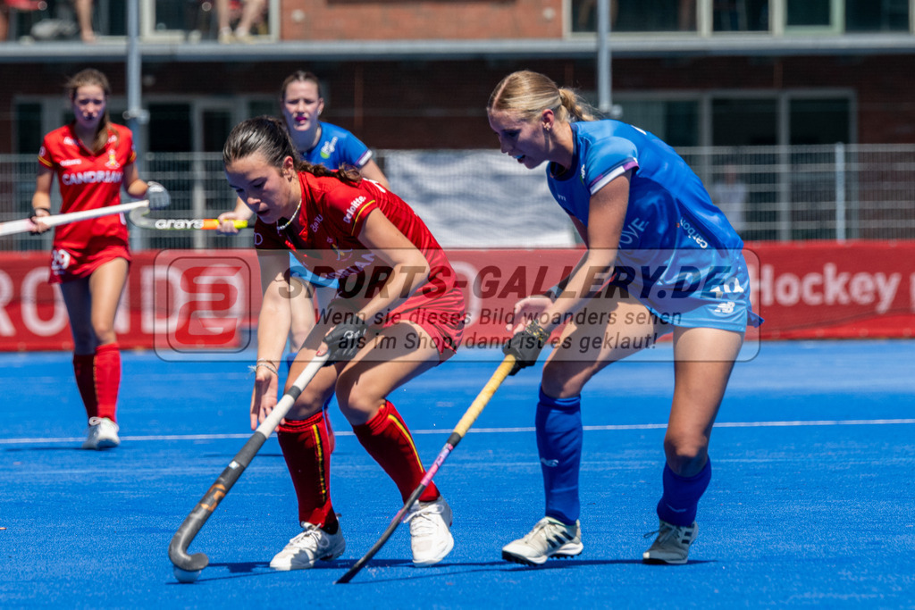 SFE_20230708_0118 | EuroHockey EM U18 Girls Belgium vs Scotland am 08.07.2023 in Krefeld (Gerd-Wellen-Hockeyanlage), Photo: Stephan Fehrmann 2023 (Sports-Gallery)