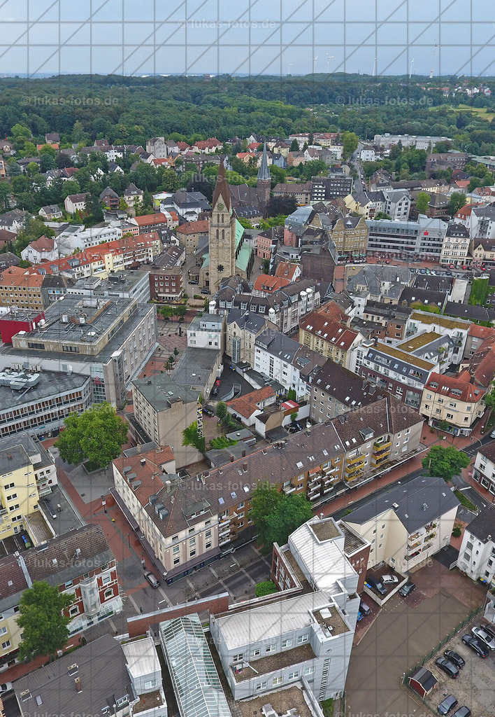 Luftbild Altstadt Castrop | Luftbild der Innenstadt von Castrop - Realisiert mit Pictrs.com