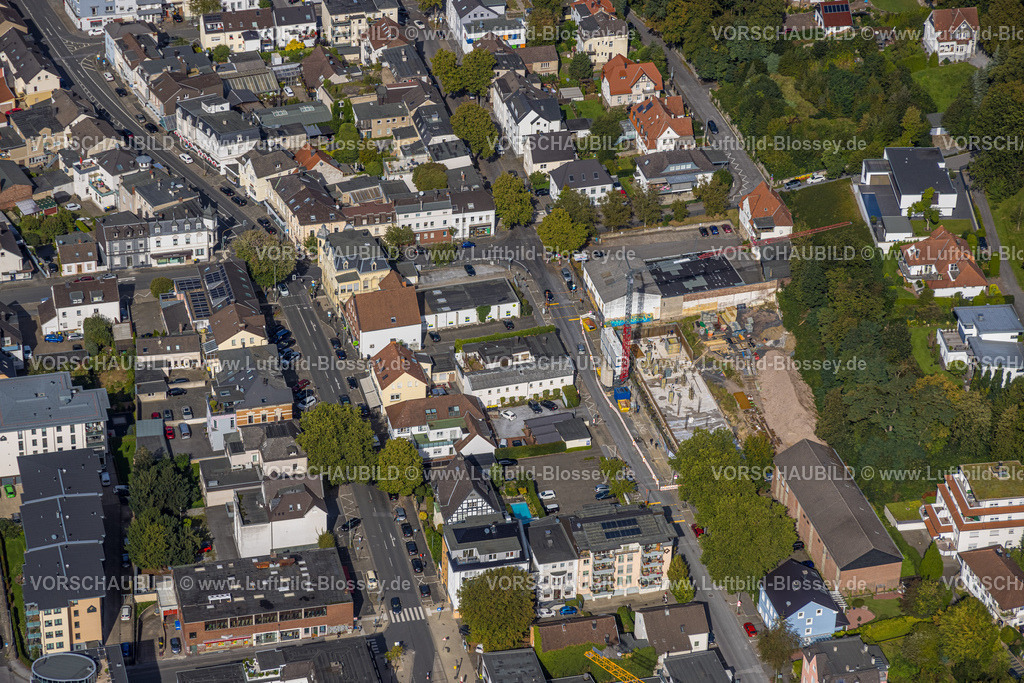 Menden230905599 | Luftbild, Baustelle Gartenstraße, Menden, Ruhrgebiet, Nordrhein-Westfalen, Deutschland