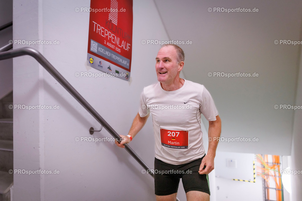 KölnTurm Treppenlauf; Köln, 03.08.2025 | Impressionen vom KölnTurm Treppenlauf am 03.08.2025 in Köln (Nordrhein-Westfalen). 