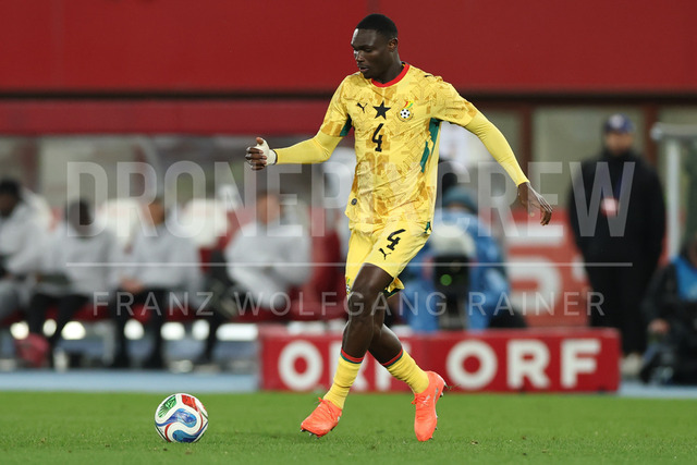 Austria vs Ghana – International Football Match    | VIENNA, AUSTRIA, 27.MAR.26 - SOCCER - OEFB international test match, Austria vs Ghana. The image shows Jonas Adjetey (Ghana).