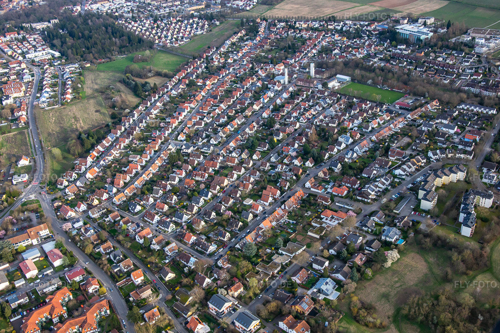 Luftbild: Landau West in Landau in der Pfalz im Bundesland Rheinland-Pfalz in Deutschland. Foto: IMG_140073.jpg vom 14.03.2024 durch Werner Riehm/FLY-FOTO.de