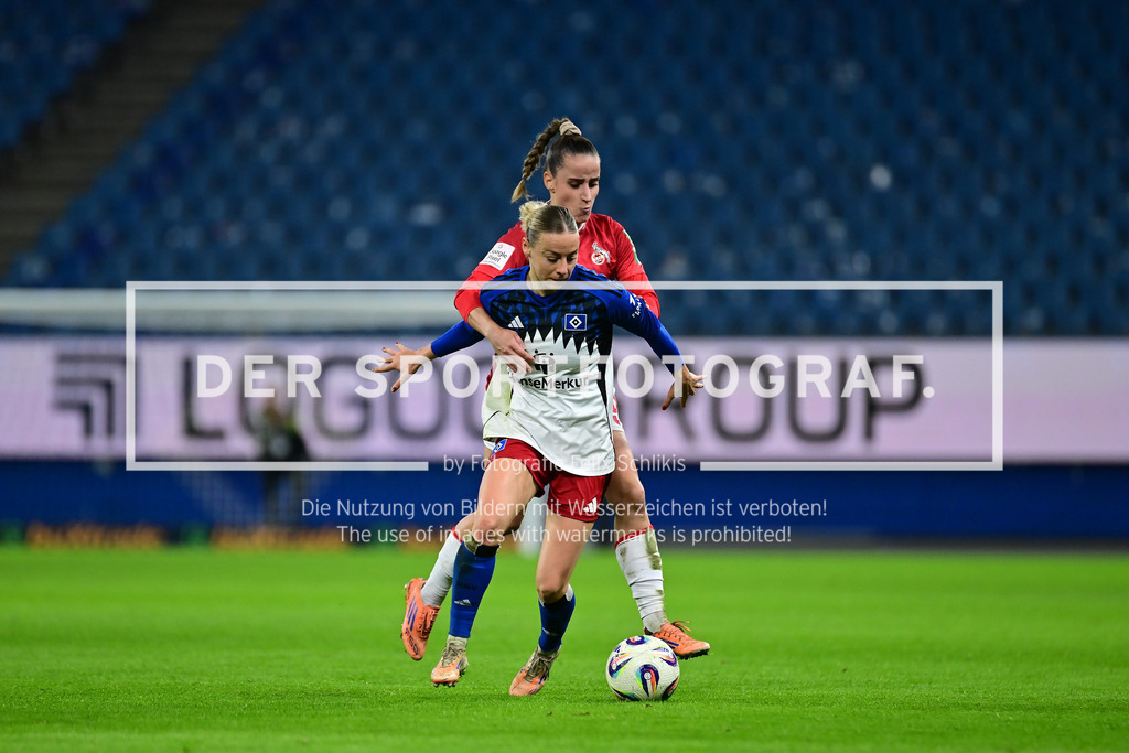 Fußball I Frauen I Saison 2025-2026 I Bundesliga I 12. Spieltag I Hamburger SV - 1. FC Köln I 53854 | Der Sportfotograf. - Realisiert mit Pictrs.com