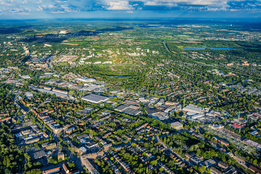 Hamburg_Wandsbek_Kühnstrasse_Gewerbegebiet_ELS_9976040823 | HAMBURG 04.08.2023 Gewerbegebiet und Firmenansiedlung " Kühnstrasse " in Hamburg, Deutschland. // Industrial estate and company settlement " Kuehnstrasse " in Hamburg, Germany. Foto: Martin Elsen