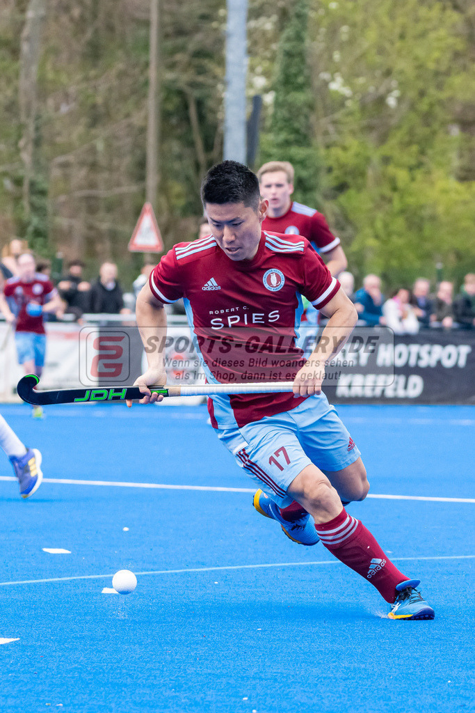 HK_20230415_106961 | 1. Bundesliga Herren Crefelder HTC - UHC Hamburg am 14.4.2023 Crefelder HTC, Krefeld , Yamasaki Koji ( UHC Hamburg #17 )