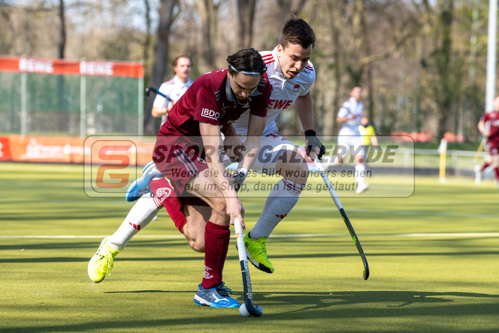 SFE_20260322_0027 | Köln, Deutschland, 22.03.26: Feldhockey 1. Bundesliga Herren zwischen Rot-Weiss Köln - Münchener HC im REWE Sportpark am 22.03.2026 in Köln, Deutschland. (Foto von Stephan Fehrmann)Köln, Germany, 22.03.26: Feldhockey 1. Bundesliga Herren between Rot-Weiss Köln - Münchener HC in REWE Sportpark at 22.03.2026 in Köln, Deutschland. (Foto from Stephan Fehrmann)