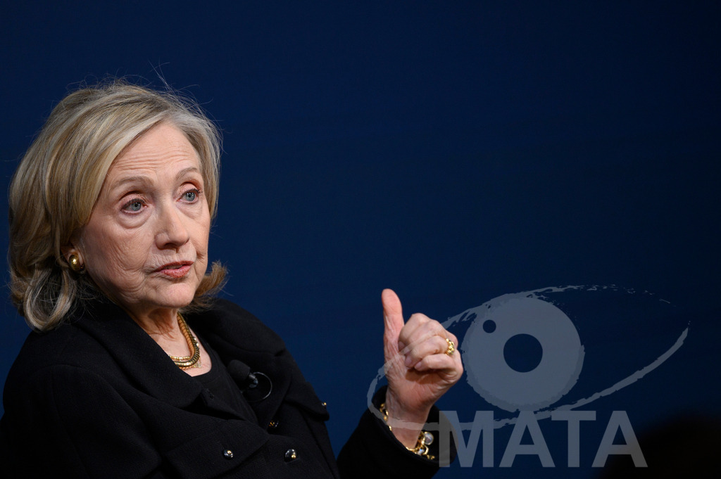_DWI2961 | Die US-Politikerin Hillary Clinton auf der Veranstaltung Bridging Scholarship and Statecraft im Rahmen der Münchner Sicherheitskonferenz 2026. München, 13.02.2026 Bayern Deutschland  - Realisiert mit Pictrs.com