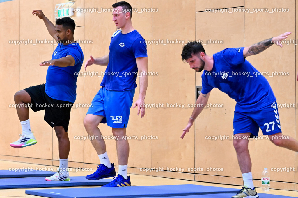 SC Ferlach Trainings -Start | Toni Perkusic , Luka Pernovsec, SC Ferlach Training Start  22.07.2024 in Ferlach (Ballspielhalle Ferlach), Austria, (Photo by Bernd Stefan)