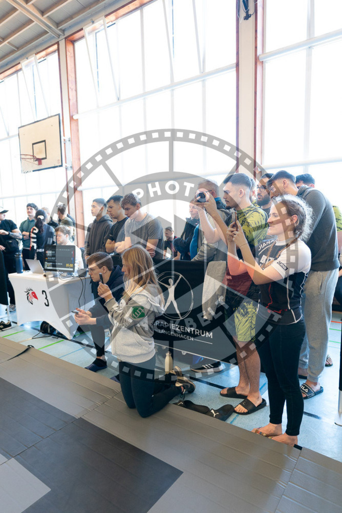 20250329PBB3769 | Fighters compete during the International Luta Livre (ILLCS) Germany IX Spring 2025 Competition spring on March 29, 2025 in Hannover, Germany.© Chiara Dazi