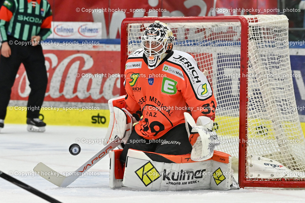 EC IDM WÄRMEPUMPEN VSV vs. MOSER MEDICAL GRAZ99ERS | #33 Maxime Lagacé Graz 99ers, EC IDM WÄRMEPUMPEN VSV vs. MOSER MEDICAL GRAZ99ERS, EC IDM WÄRMEPUMPEN VSV vs. MOSER MEDICAL GRAZ99ERS am 17.03.2026 in Villach (Stadthalle Villach), Austria, (Photo by Bernd Stefan)