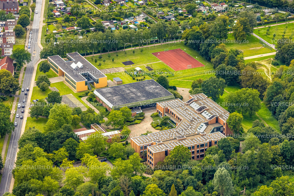 Ahlen230803196 | Luftbild, uftbild, Berufskolleg Ahlen und Regenbogenschule, Berliner Park, Ahlen, Ruhrgebiet, Nordrhein-Westfalen, Deutschland
