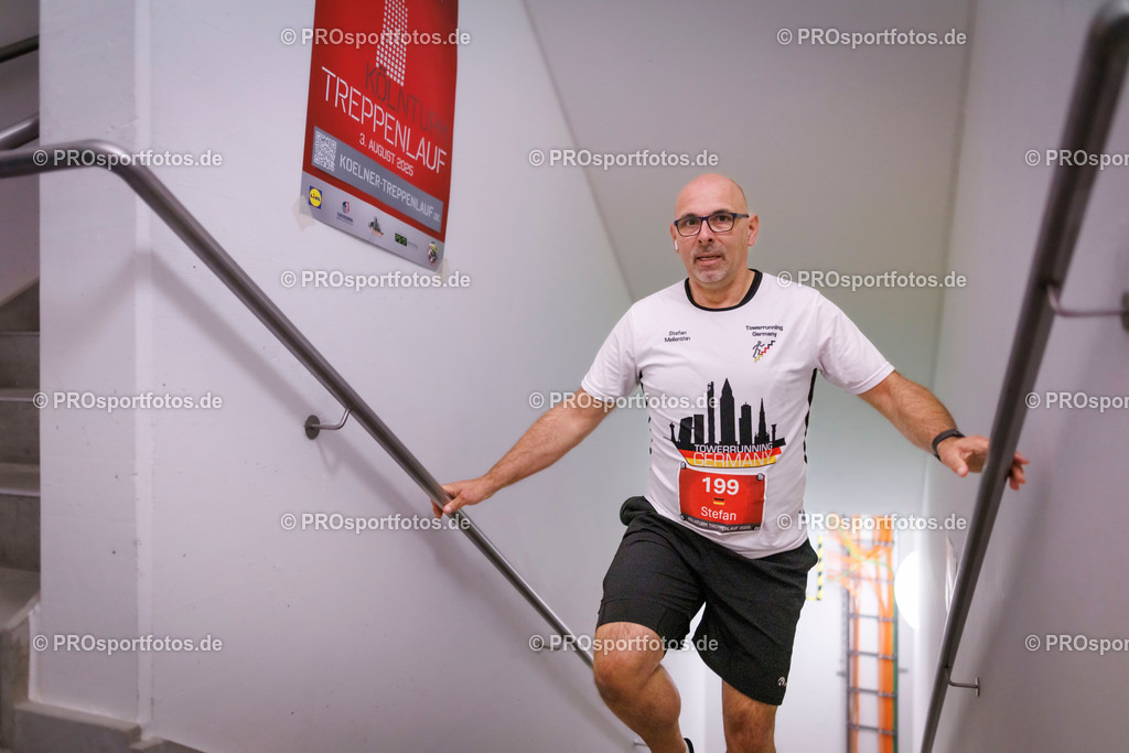 KölnTurm Treppenlauf; Köln, 03.08.2025 | Impressionen vom KölnTurm Treppenlauf am 03.08.2025 in Köln (Nordrhein-Westfalen). 