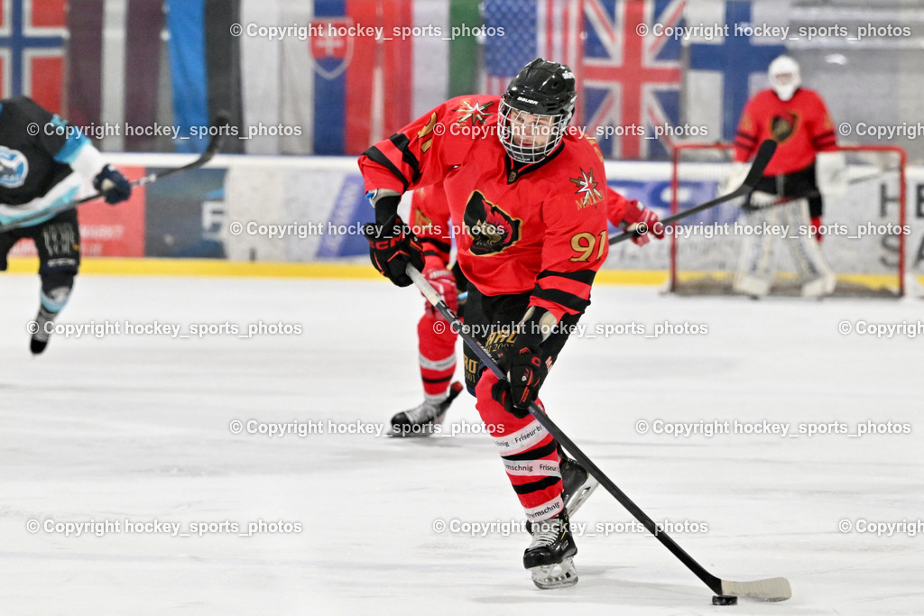 Lendhafen Seelöwen vs. Spartans Althofen | #91 Prasser Alexander Spartans Althofen, Lendhafen Seelöwen vs. Spartans Althofen, Lendhafen Seelöwen vs. Spartans Althofen am 14.02.2025 in Ferlach (HTC Eishalle Ferlach), Austria, (Photo by Bernd Stefan)