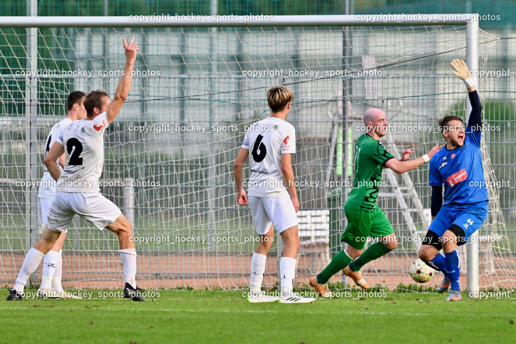 SC Landskron vs. Rapid Lienz | #2 Martin Wibmer Rapid Lienz, #6 Jonas Huber Rapid Lienz, #11 Christian Wilpernig SC Landskron, #44 Jakub Corej Rapid Lienz, SC Landskron vs. Rapid Lienz, SC Landskron vs. Rapid Lienz am 22.09.2024 in Villach (Sportanlage Landskron), Austria, (Photo by Bernd Stefan)