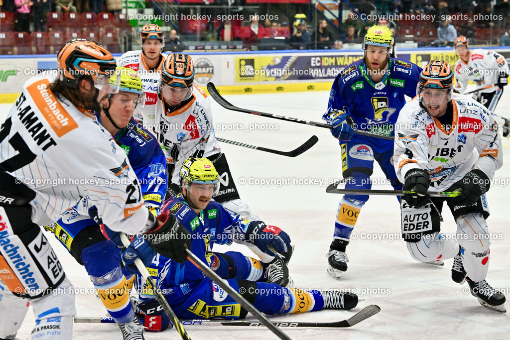 EC IDM Wärmepumpen VSV vs. Black Wings Linz 20.11.2022 | #4 Todd Daine, #74 Moderer Kevin, #49 Knott Graham, #84 Desjardins Andrew, #77 Lindner Philipp, #27 St-Amant Shawn