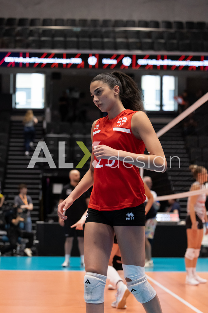 Georgia v Switzerland - CEV European League Women | KRIENS, SWITZERLAND - JUNE 12: KESO NARIMANIDZE of Georgia during the CEV European League match between Georgia and Switzerland at Pilatus Arena on June 12, 2026 in Kriens, Switzerland. - Realisiert mit Pictrs.com
