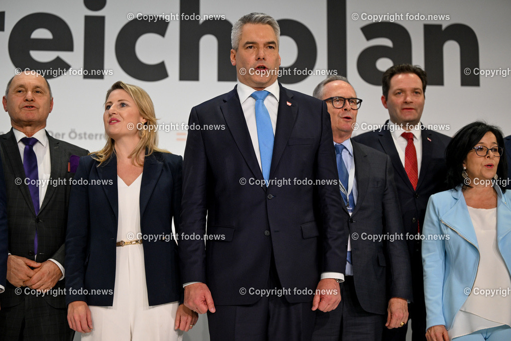 Der Oesterreichplan_ OeVP_ Wels_ 26.01.2024-110 | 26.01.2024, Wels, AUT, ÖVP, Der Österreichplan, im Bild BK Karl Nehammer (VP, Bundeskanzler)