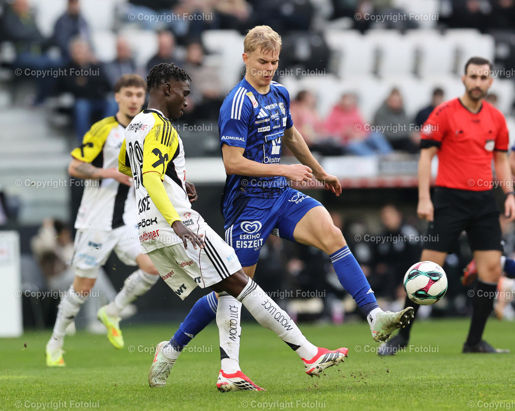 A_LUI_080326_14 | SPORT,FUSSBALL.ADMIRAL BUNDESLIGA LASK -RZ PELLETS WAC 08.03.2026 IM BILD : MODUS CISSE (LASK) UND ERIK KOJZEK  (WAC) FOTO: FOTOLUI/MW